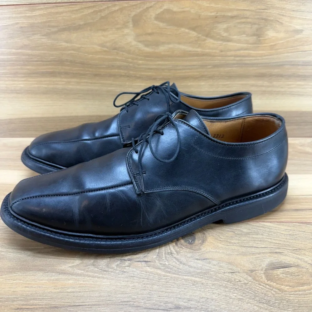 Allen Edmonds Mens Shoes 9 D Warren Black Leather Dress Oxfords Shoes